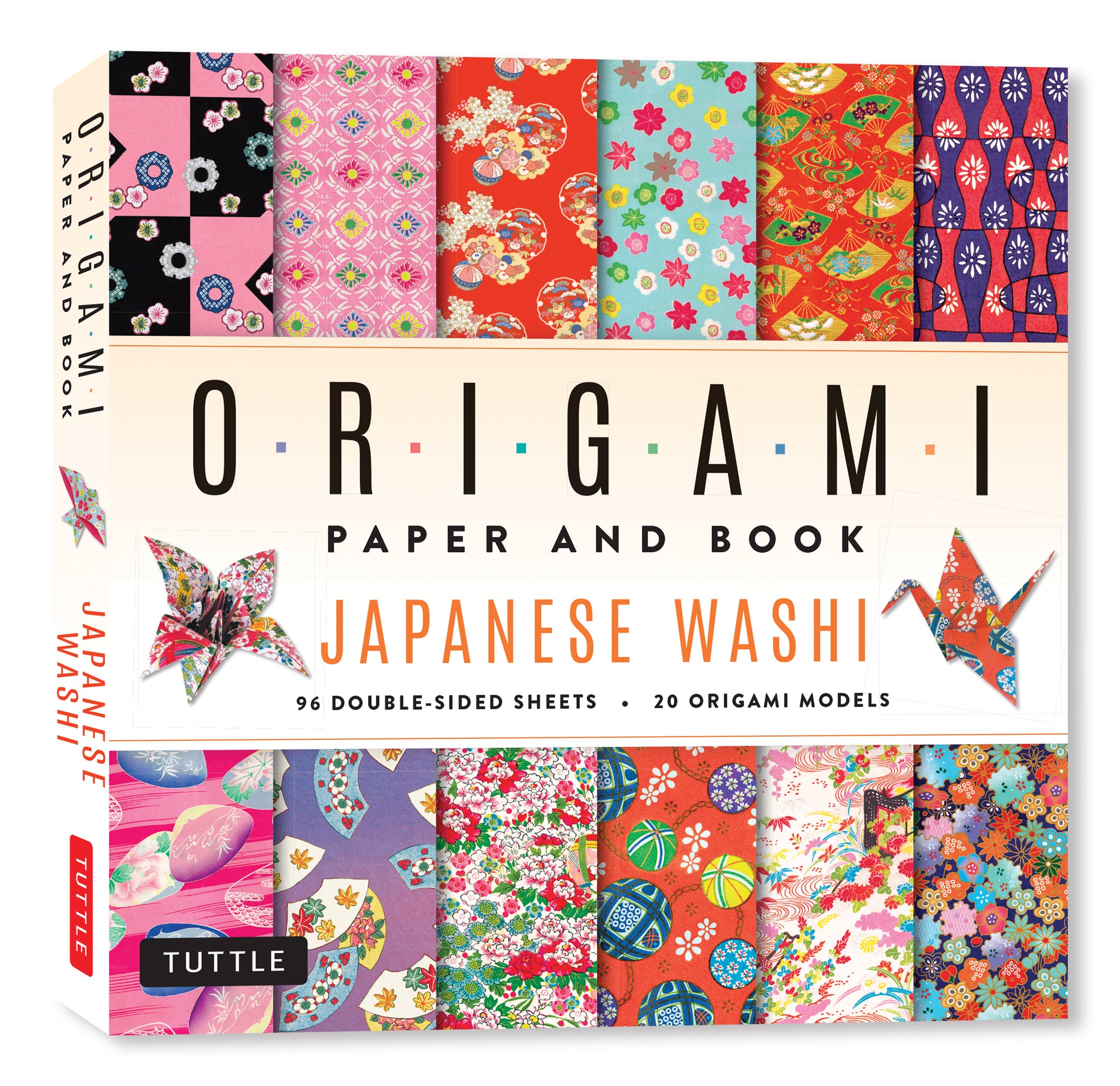 Cover image for Japanese Washi Origami Paper and Book ISBN 9780804859875